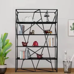 The Lounge Loft Möbel-Zeitgenössisches Bücherregal aus Holz – Moderne Bücheraufbewahrung