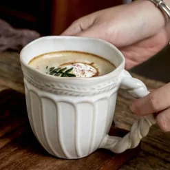 Feast Essentials Küche & Esszimmer-Zervas Keramiktasse – Stilvolle Kaffeetasse für Zuhause und das Büro