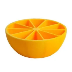 The Decor Haven Küche & Esszimmer-Zitronen-Eiswürfelform – 10-Mulden-Form für kreative Getränke