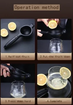 The Decor Haven Küche & Esszimmer-Zitronenpresse – Minimalistische Zitruspresse