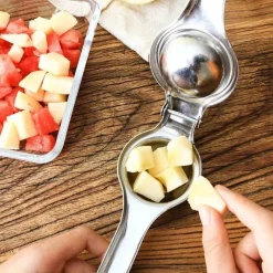 Tom Küche & Esszimmer-Zitronenpresse aus Edelstahl, manuelle Zitruspresse