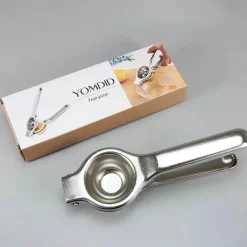 Tom Küche & Esszimmer-Zitronenpresse aus Edelstahl, manuelle Zitruspresse