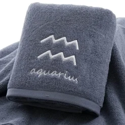 Aqua Essence Badezimmer-Zodiac Bath Towel Set - Astrological Decor Towels