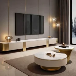 Cozy Living Möbel-Zola Schiefer-TV-Schrank