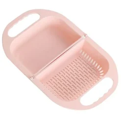 Deco Küche & Esszimmer-Zusammenklappbarer Abtropfkorb zum Waschen von Obst und Gemüse – platzsparendes Küchenutensil