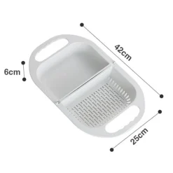 Deco Küche & Esszimmer-Zusammenklappbarer Abtropfkorb zum Waschen von Obst und Gemüse – platzsparendes Küchenutensil