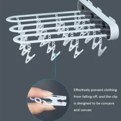 Comfort u0026 Style Gadgets Für Zuhause-Zusammenklappbarer Sockentrockner zur Wandmontage – platzsparender Kleiderbügel
