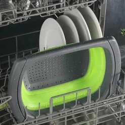 Tom Küche & Esszimmer-Zusammenklappbares Sieb – faltbares Küchensieb für Nudeln, Obst und Gemüse